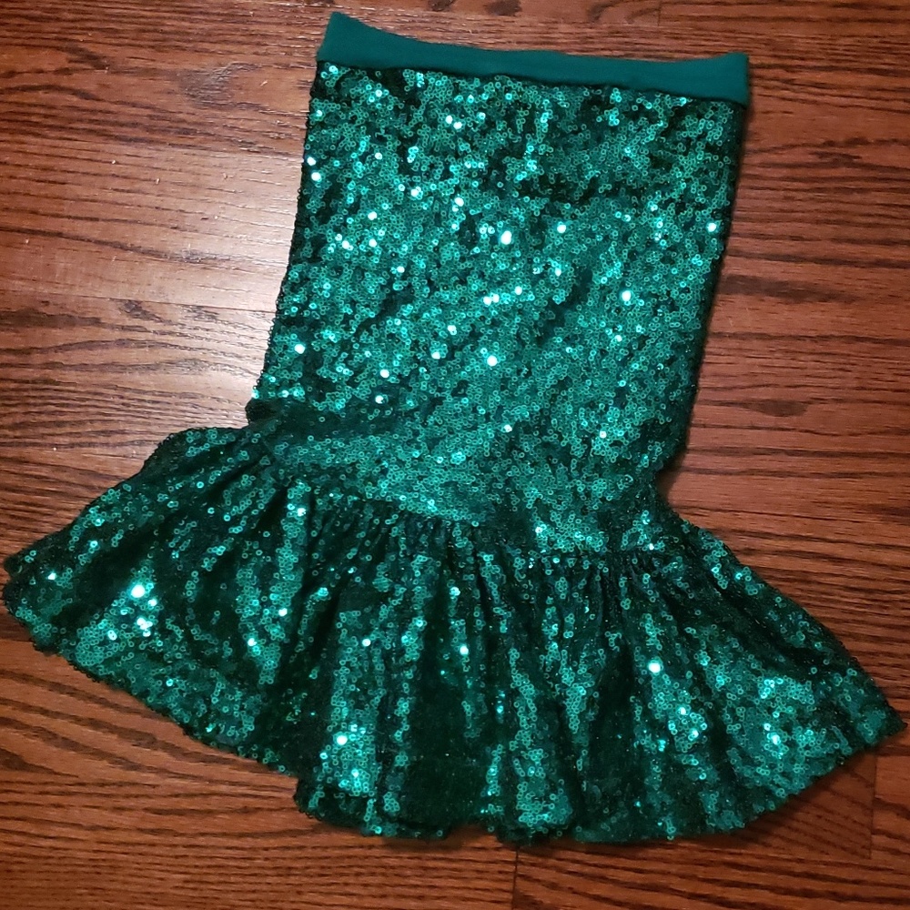 Baby Girl's Green Sequin Mermaid Skirt, 18-24M